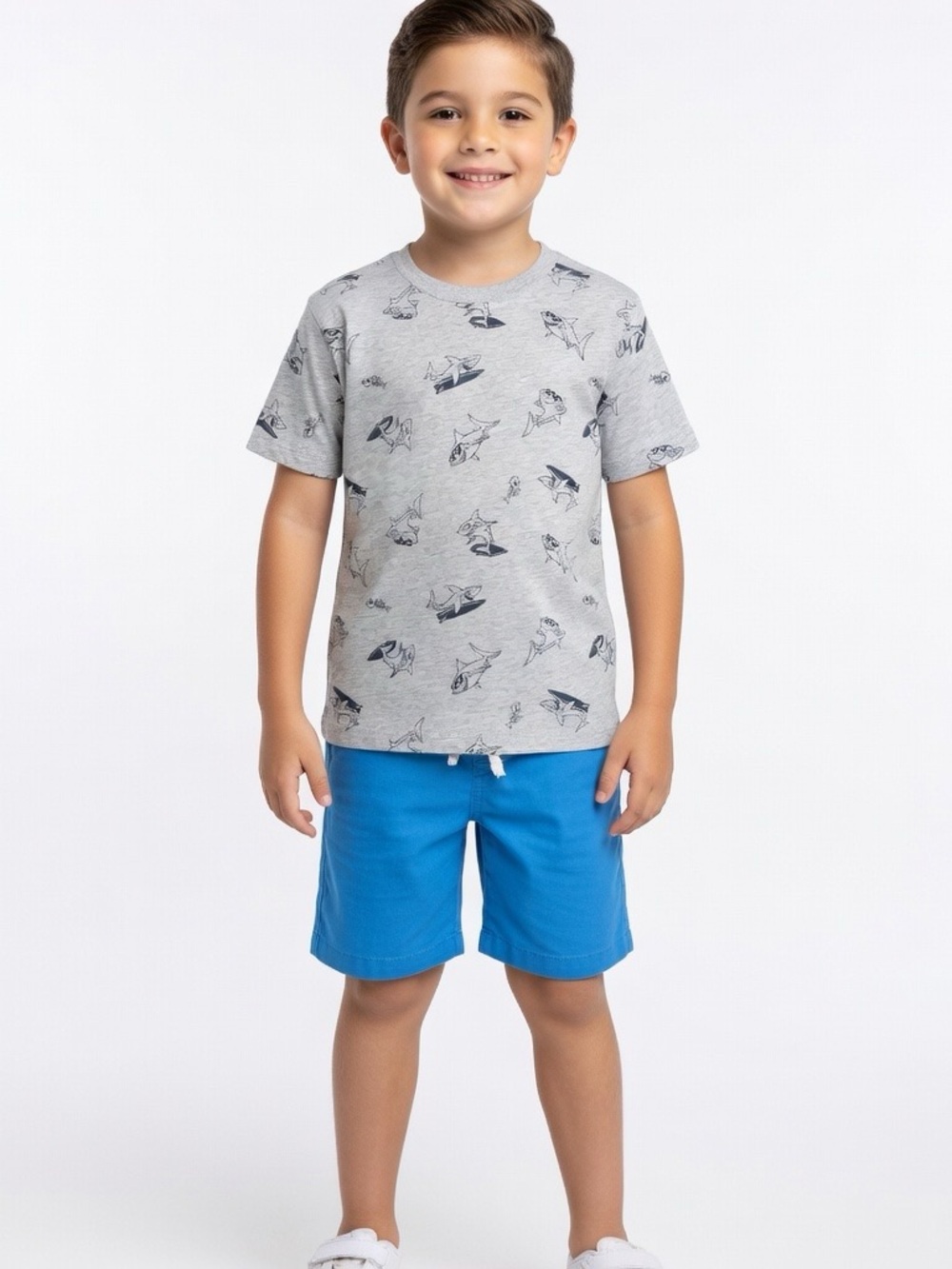 Boy’s Gray Shark T-Shirt